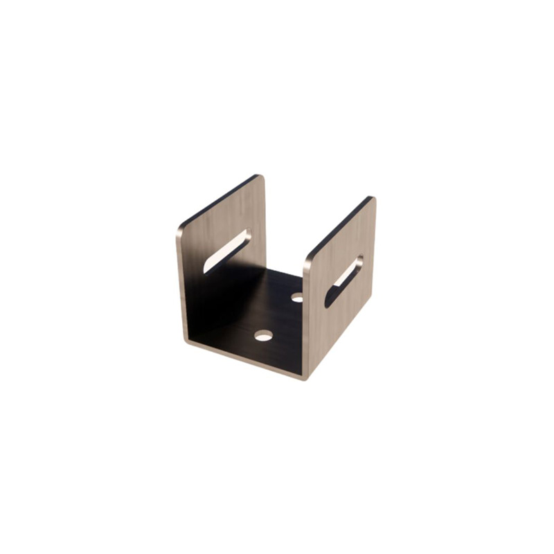 Aluminium U-bracket, 1”